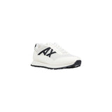 Armani Exchange Black And White Polyester Athletic Sneakers