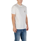Armani Exchange Cream Cotton T-Shirt