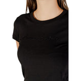 Armani Exchange Black Cotton T-Shirt