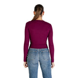Calvin Klein Jeans Bordeaux Cotton Long Sleeve T-Shirt
