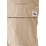 Calvin Klein Jeans Beige Cotton Cargo Pants