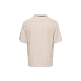 Only & Sons Beige Tencel Shortsleeve Shirt