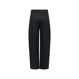 Jacqueline De Yong Black Cotton Casual Pants