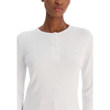 Calvin Klein Jeans White Cotton Long Sleeve T-Shirt