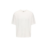 Only & Sons Cream Cotton T-Shirt