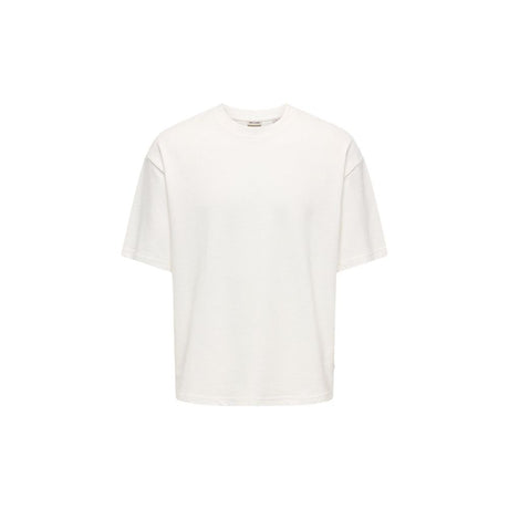 Only & Sons Cream Cotton T-Shirt