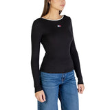 Tommy Hilfiger Jeans Black Recycled Cotton Long Sleeve T-Shirt