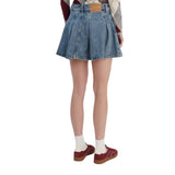 Tommy Hilfiger Jeans Blue Recycled Cotton Mini Skirt