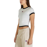 Tommy Hilfiger Jeans White Recycled Cotton T-Shirt