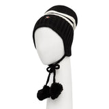 Tommy Hilfiger Jeans Black And White Recycled Wool Cap (Baseball Hat)