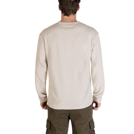 Tommy Hilfiger Jeans Beige Recycled Cotton Long Sleeve T-Shirt