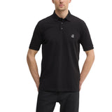 Armani Exchange Black Cotton Polo Shirt