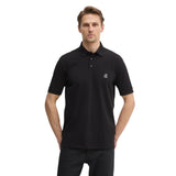 Armani Exchange Black Cotton Polo Shirt
