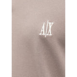 Armani Exchange Brown Cotton Polo Shirt
