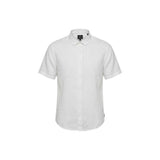 Armani Exchange White Linen Shortsleeve Shirt