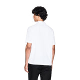 Armani Exchange White Cotton Polo Shirt