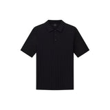 Armani Exchange Black Cotton Polo Shirt