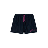 EA7 Emporio Armani Blue Polyester Swim Shorts