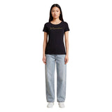 EA7 Emporio Armani Black Elastane T-Shirt