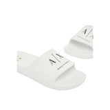 Armani Exchange Black And White EVA Slippers