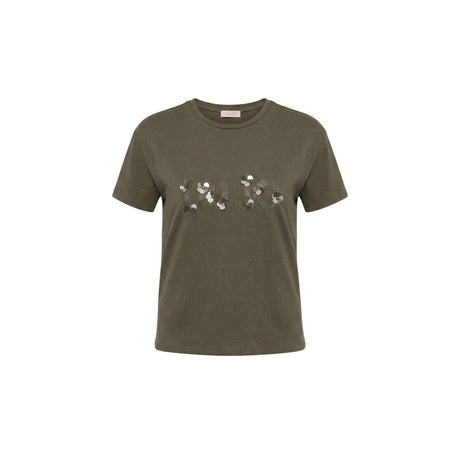 Liu Jo Green Cotton T-Shirt