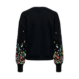 Only Black Cotton Sweatshirt