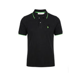 U.S. POLO ASSN. Black Cotton Polo Shirt