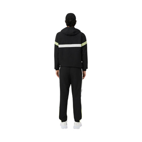 Lacoste Black And White Polyester Sweatsuit