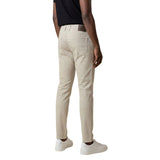 Jeckerson Gray Elastane Skinny Pants