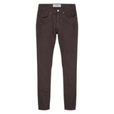 Jeckerson Brown Cotton Skinny Jeans
