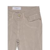 Jeckerson Beige Cotton Skinny Jeans