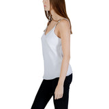 Guess White Polyester Tank Tops