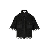 Morgan De Toi Black Polyester Shortsleeve Shirt