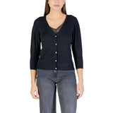 Morgan De Toi Black Polyester Cardigan