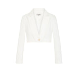 Morgan De Toi White Recycled Polyester Blazer