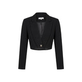 Morgan De Toi Black Recycled Polyester Blazer