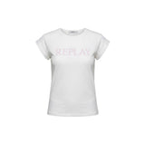 Replay White Cotton T-Shirt