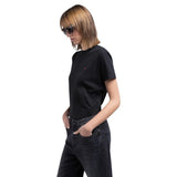 Replay Black Cotton T-Shirt