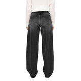 Only Black Recycled Cotton Mom Jeans