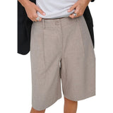 Only Gray Recycled Polyester Bermuda Shorts