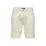 Only & Sons Beige Cotton Bermuda Shorts