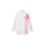 Desigual White Cotton Blouse