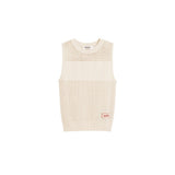 Desigual Beige Cotton Tank Tops