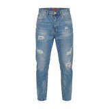 Gianni Lupo Blue Cotton Skinny Jeans