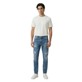 Gianni Lupo Blue Cotton Skinny Jeans