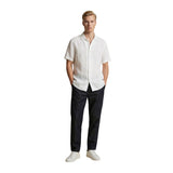 Gianni Lupo White Linen Shortsleeve Shirt