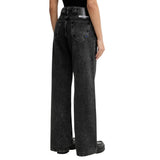 Karl Lagerfeld Black Recycled Cotton Relaxed Fit Jeans