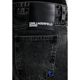 Karl Lagerfeld Black Recycled Cotton Relaxed Fit Jeans