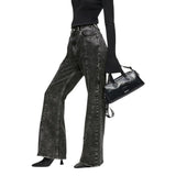 Karl Lagerfeld Black Recycled Cotton Mom Jeans
