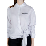 Karl Lagerfeld White Lyocell Blouse